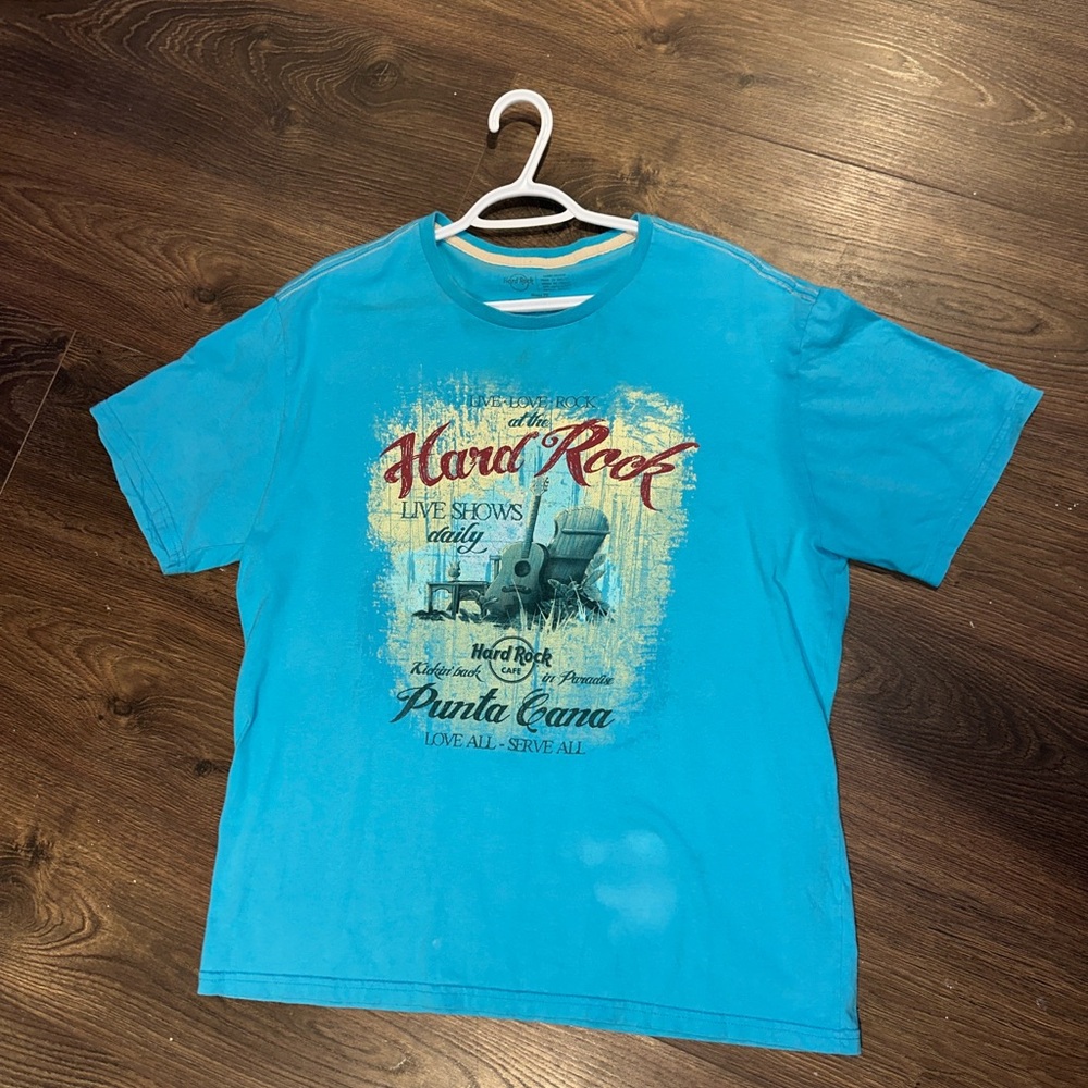 Hard Rock Cafe Punta Cana Graphic Tee – Blue